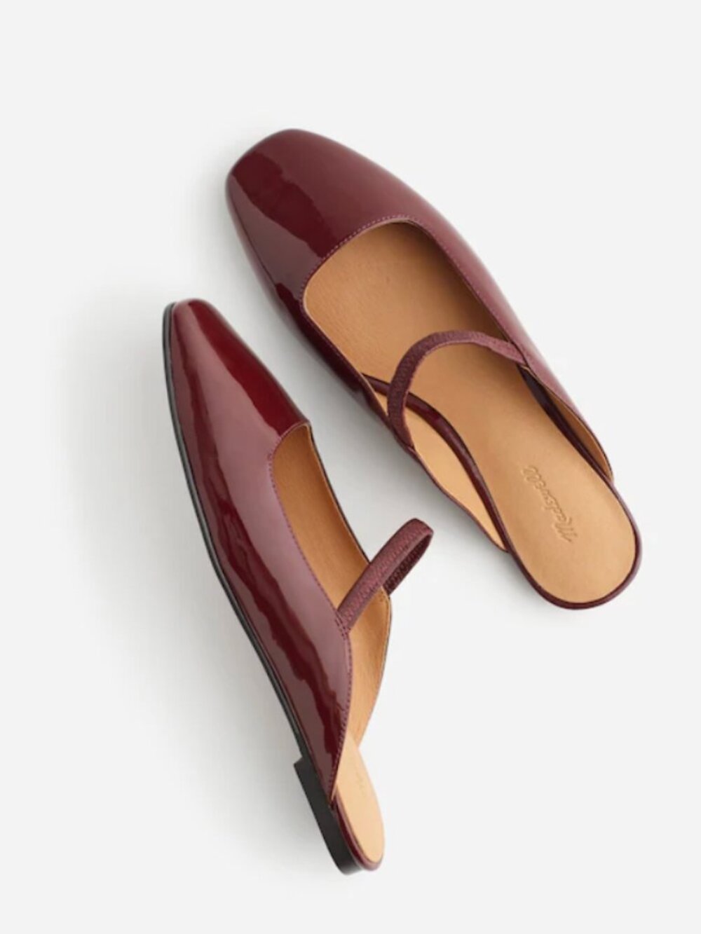 Madewell The Greta Ballet Flat Mule (Deep Merlot, Size 8) - Picture 1 of 3